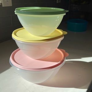 Tupperware 3 pc Medium Wonderlier Set